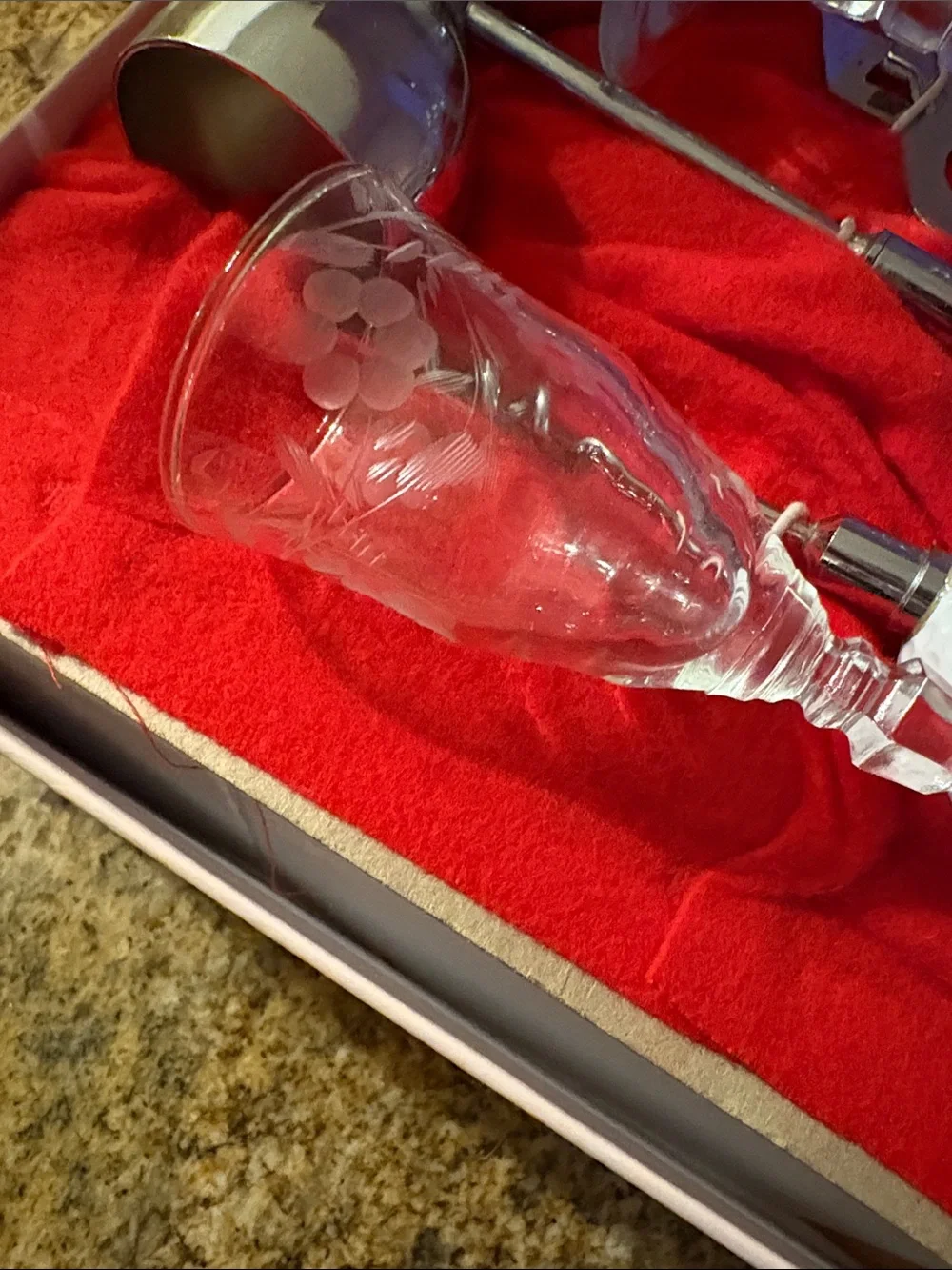Vintage Golf-Themed Bar Tool Set with a set of wine Glasses bundle